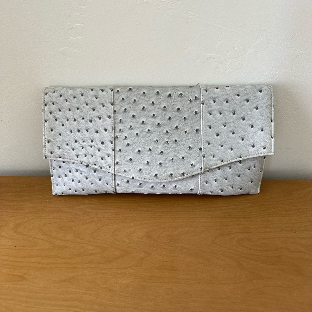 Chic Silver Clutch by [Brand]